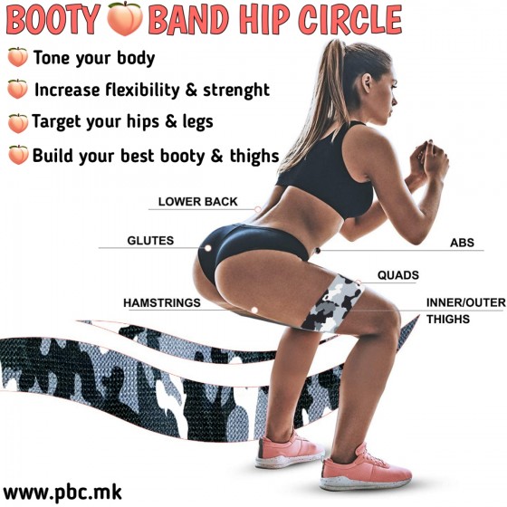 BOOTY BAND Hip Circle Bands Set of 3 pcs